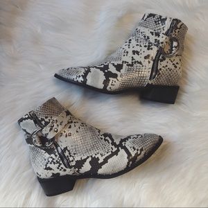Snake Skin Booties